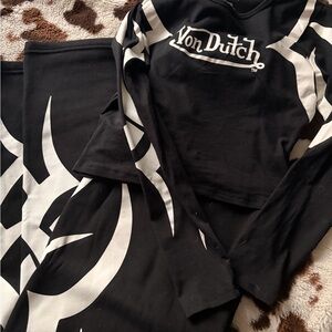 Von Dutch Black and White Tee